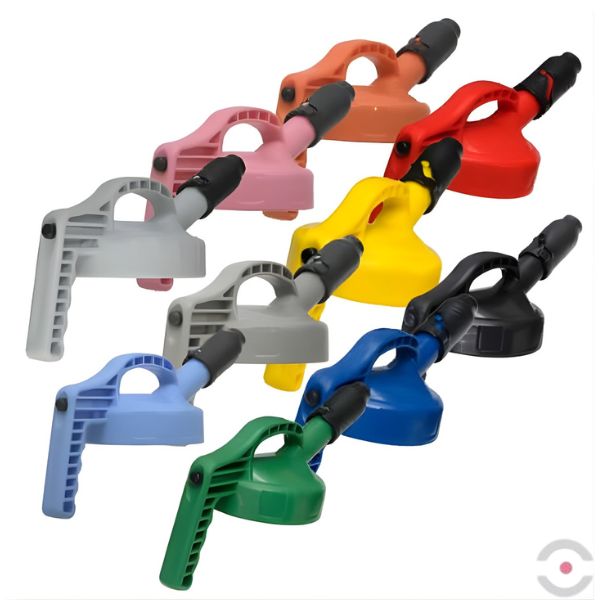 Pokrywka z wylewką szeroką (Stumpy Spout Lid), system TopOil, szara