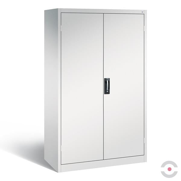 Szafa warsztatowa Seria 89, drzwi dwuskrzydłowe, 4 półki, szara
