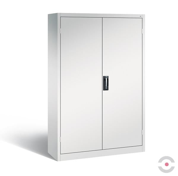 Szafa warsztatowa XL, nośność do 700 kg, 4 półki, drzwi dwuskrzydłowe, W*S*G 1950*1200*400 mm, szary