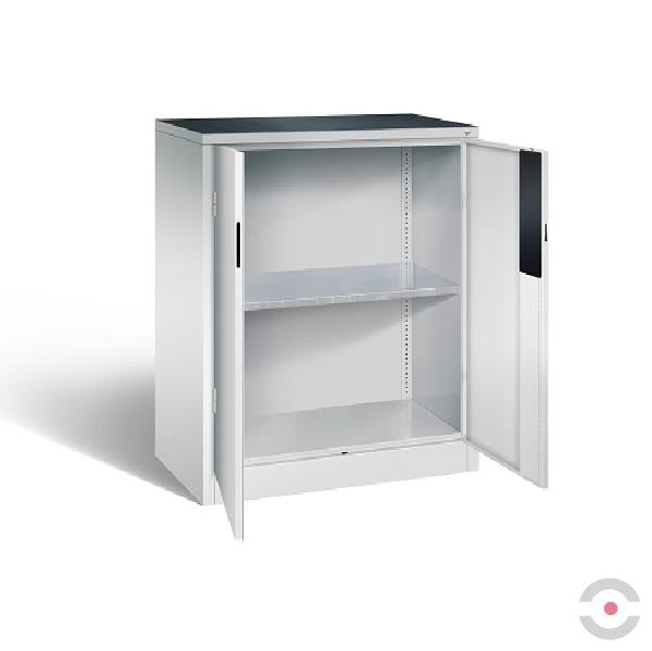 Szafa warsztatowa o zwiększonej nośności (700 kg), 1 półka, mata, szer. 930 mm, gł. 500 mm, szara