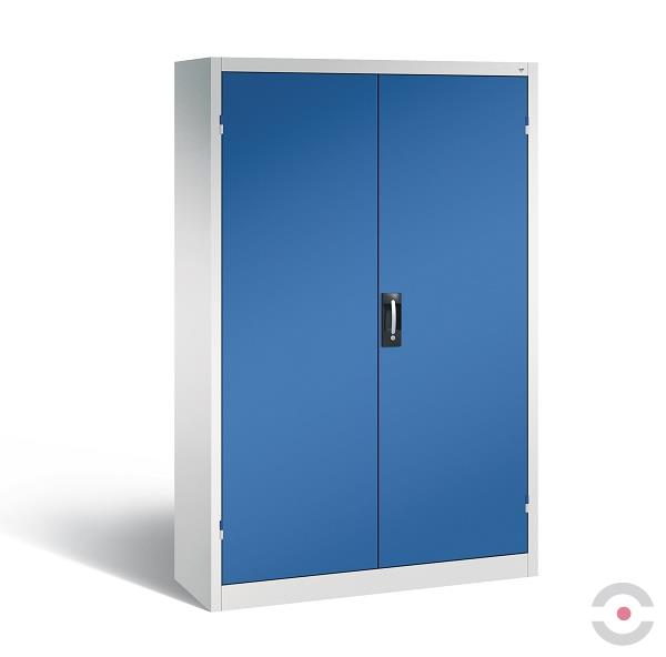 Szafa warsztatowa o zwiększonej nośności (700 kg), 4 półki, szer. 1200 mm, gł. 400 mm, szaro-niebieska