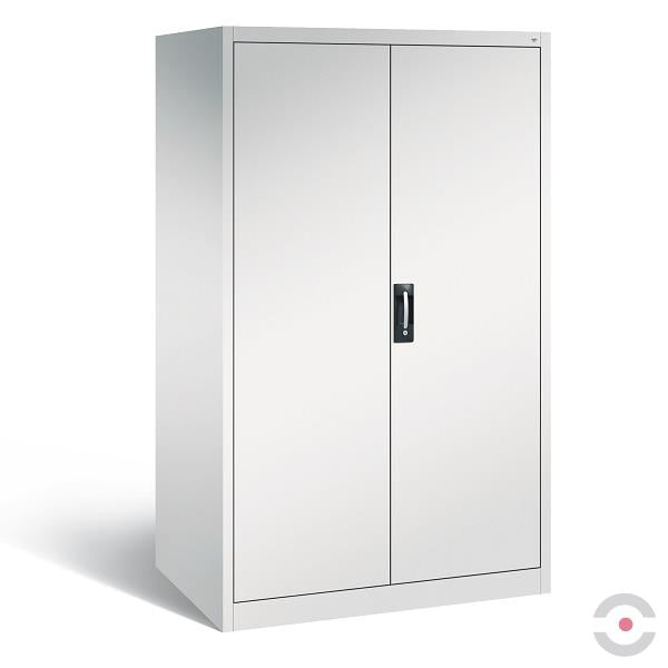 Szafa warsztatowa XXL, zwiększona głębokość, 4 półki, drzwi dwuskrzydłowe, W*S*G 1950*1200*800 mm, szary