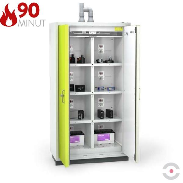 Szafa ognioodporna Topserw BATT-90 XL-2, składowanie baterii, 6 półek, BATTERY, 90 min