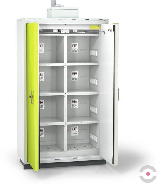 Szafa ognioodporna Topserw BATT-90 XL-2, ładowanie baterii, 230V, 6 półek, BATTERY, 90 min