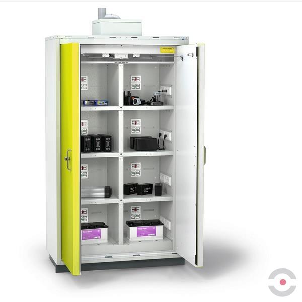 Szafa ognioodporna Topserw BATT-90 XL-2, ładowanie baterii, 230V, 6 półek, BATTERY, 90 minda elektryczne