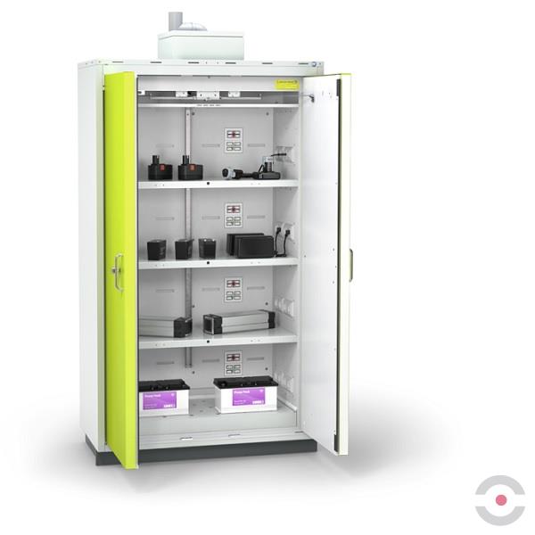 Szafa ognioodporna Topserw BATT-90 XL, ładowanie baterii, 230V, 3 półki, BATTERY, 90 min
