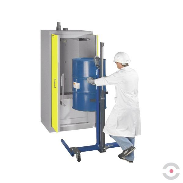 Szafa ognioodporna Topserw DRUM-90 LL-1, beczka 200 l, drzwi CLA żółte, COMPACT, 90 min