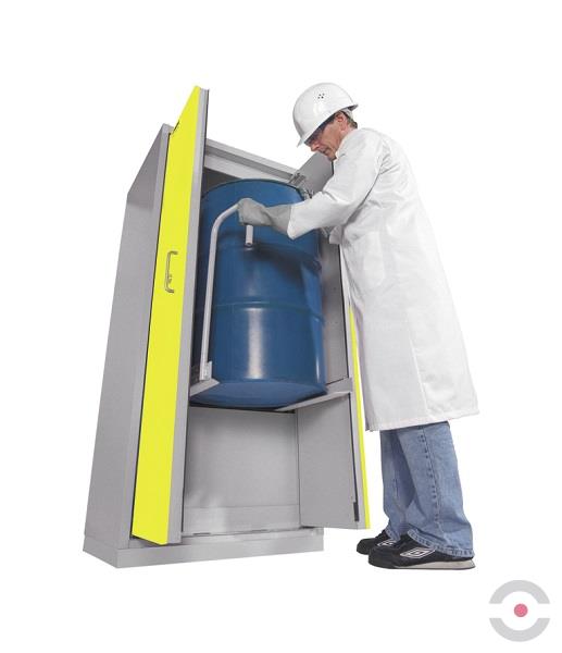 Szafa ognioodporna Topserw DRUM-90 LL-1, beczka 200 l, drzwi CLA żółte, COMPACT, 90 min