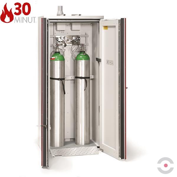 Szafa ognioodporna Topserw GAS-30 L, 2 butle, drzwi CLA czerwone, ECO, 30 min