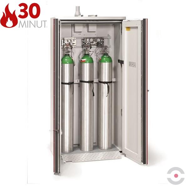 Szafa ognioodporna Topserw GAS-30 XL, 3 butle, drzwi CLA czerwone, ECO, 30 min