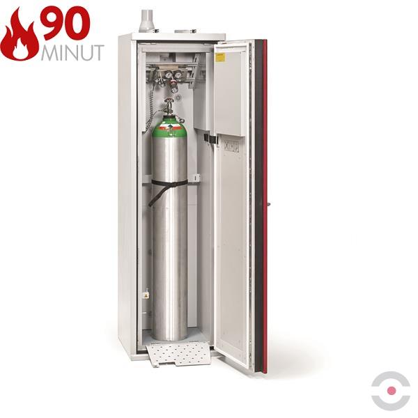 Szafa ognioodporna Topserw GAS-90 M, 1 butla, drzwi CLA czerwone, SUPREME, 90 min
