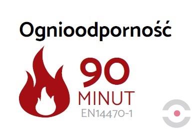 Szafa ognioodporna Topserw GAS-90 XXL, 4 butle, drzwi CLA czerwone, SUPREME, 90 min