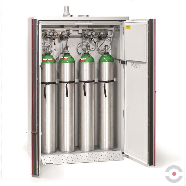 Szafa ognioodporna Topserw GAS-90 XXL, 4 butle, drzwi CLA czerwone, SUPREME, 90 min