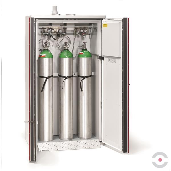 Szafa ognioodporna Topserw GAS-90 XL, 3 butle, drzwi CLA czerwone, SUPREME, 90 min