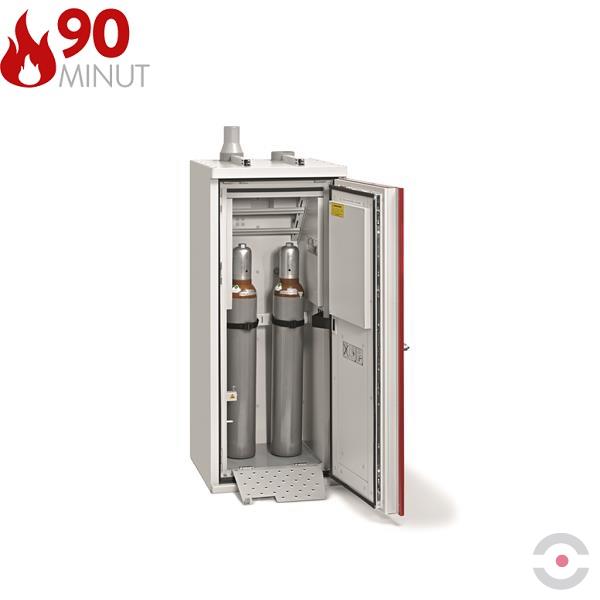 Szafa ognioodporna Topserw GAS-90 S, 2 butle, drzwi CLA czerwone, SUPREME, 90 min