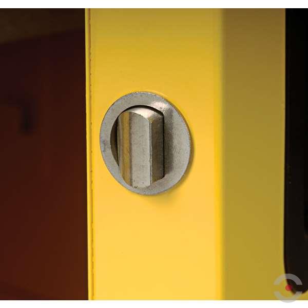 Szafa zabezpieczająca (palne) Justrite SLIM S, 83 l, 1-drzwiowa MS, 3 półki, żółty