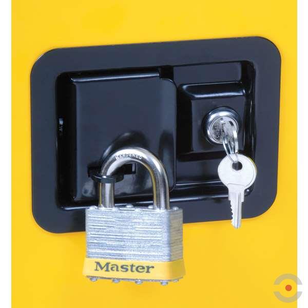 Szafa zabezpieczająca (palne) Justrite TABLE XS, 15 l, 1-drzwiowa MS, 1 półka, żółty