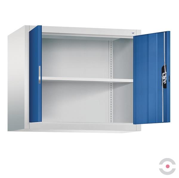 Szafka górna warsztatowa, półka, szer. 930 mm, gł. 500 mm, szaro-niebieska