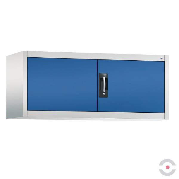 Szafka górna warsztatowa, szer. 1200 mm, gł. 400 mm, szaro-niebieska