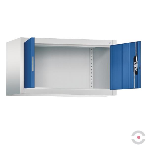 Szafka górna warsztatowa, szer. 930 mm, gł. 400 mm, szaro-niebieska