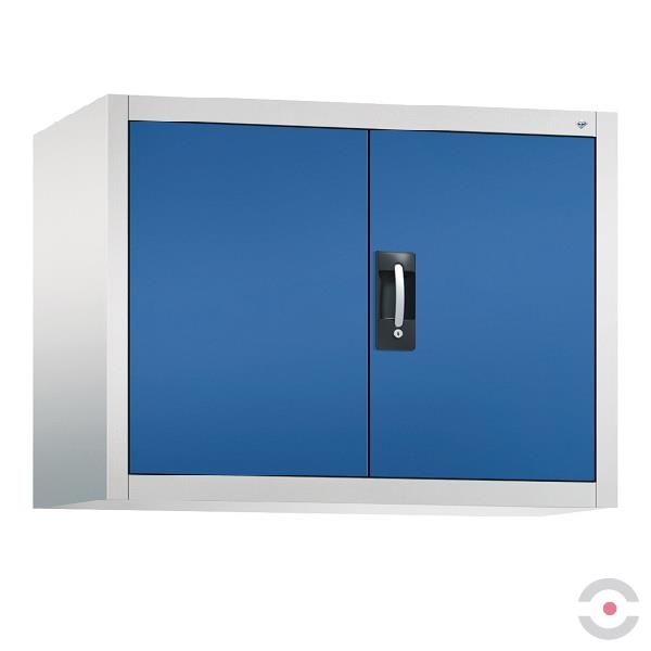 Szafka górna warsztatowa, półka, szer. 930 mm, gł. 500 mm, szaro-niebieska