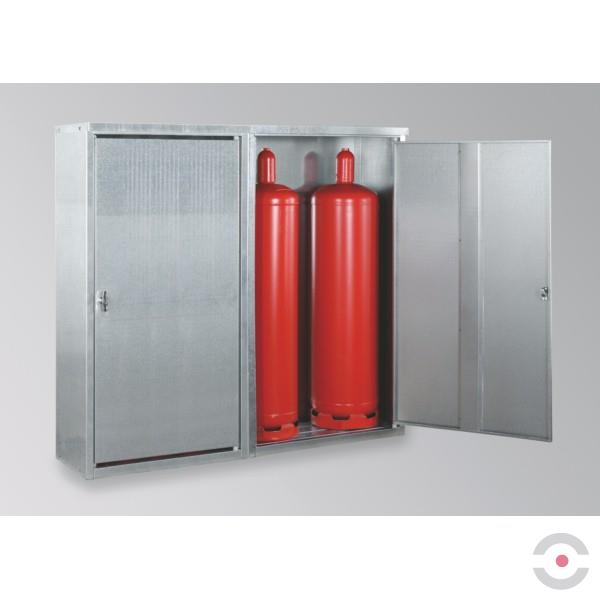 Szafka na butle gazowe K-GFS-B, 4*butla 33 kg, S*G*W 1720*400*1435 mm, 2-drzwiowa