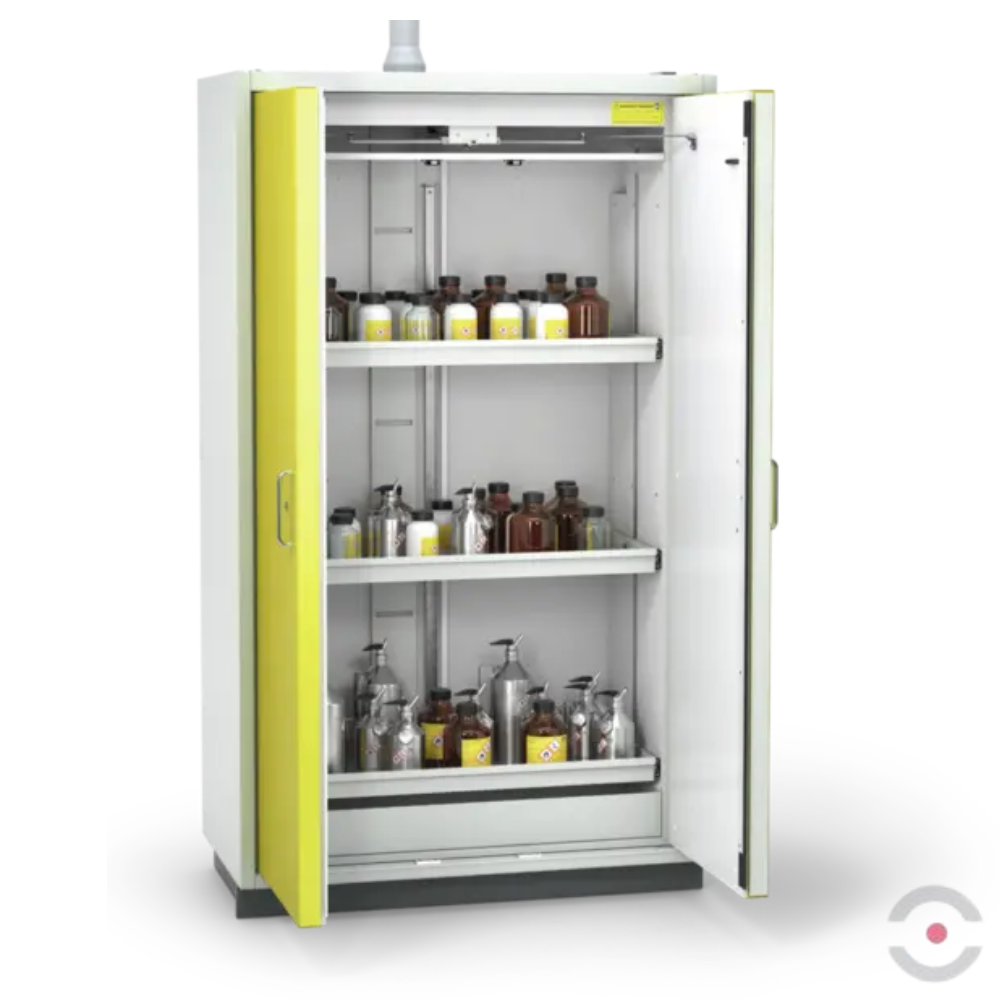 Szafa ognioodporna Topserw PRIME-90 XL, 3 półki wysuwane, drzwi CLA/O żółte, CLASSIC, 90 min