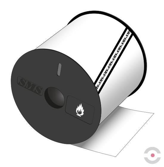 Taśma/rolka poliestrowa odporna na wysoką temp. do etykiet, oznaczeń, S*D 110 mm*30 m, biała