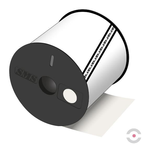 Taśma/rolka winylowa odblaskowa do etykiet oznaczeń S*D 100 mm*15 m 1 szt biały