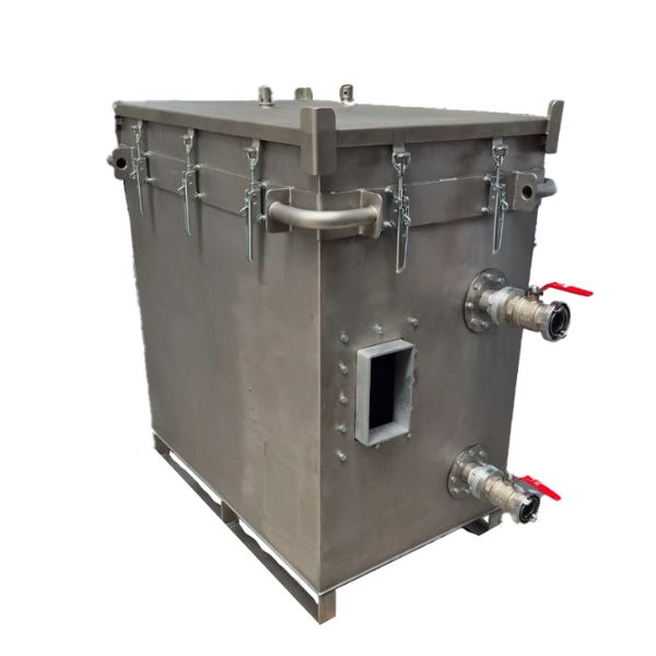 Pojemnik do testowania baterii i akumulatorów Topserw, 800 l, stal nierdzewna