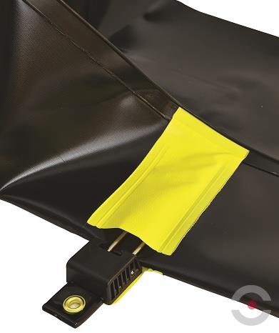 Wanna wychwytowa elastyczna Justrite 1344 l, beczka 10*200 l, Rigid-Lock QuickBerm