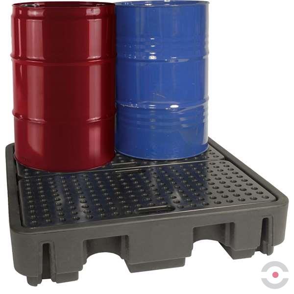 Wanna wychwytowa polietylenowa Topserw 250 l, beczka 4*200 l, kratownica, czarny, MEDIUM