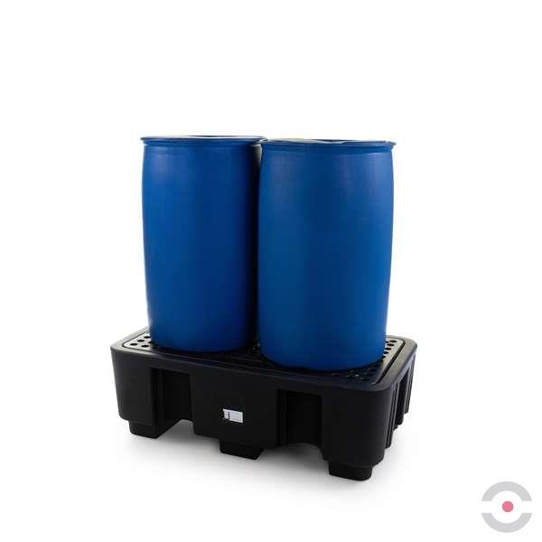 Wanna wychwytowa polietylenowa Topserw 250 l, beczka 2*200 l, kratownica, czarny, MEDIUM