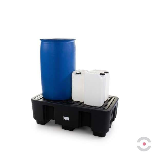 Wanna wychwytowa polietylenowa Topserw 250 l, beczka 2*200 l, kratownica, czarny, MEDIUM