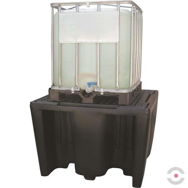 Wanna wychwytowa polietylenowa Topserw 1120 l, IBC 1*1000 l, kratownica, czarny, MEGA