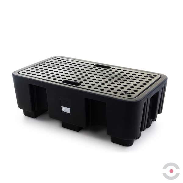 Wanna wychwytowa polietylenowa Topserw 250 l, beczka 2*200 l, kratownica, czarny, MEDIUM