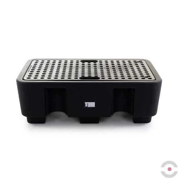 Wanna wychwytowa polietylenowa Topserw 250 l, beczka 2*200 l, kratownica, czarny, MEDIUM