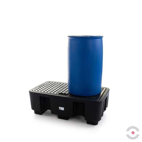 Wanna wychwytowa polietylenowa Topserw 250 l, beczka 2*200 l, kratownica, czarny, MEDIUM