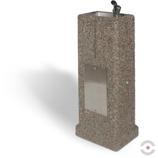 Zdrój wody pitnej Zdrojownia DF-38, postumentowy, wibrobeton, 1*misa