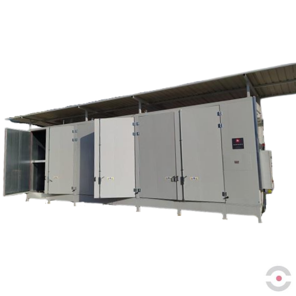 Komora (szafa) grzewcza Amarc, 1 strefa grzewcza, 40*200 l/10*IBC, 2 poziomy, ogrzewanie elektryczne, 100°C