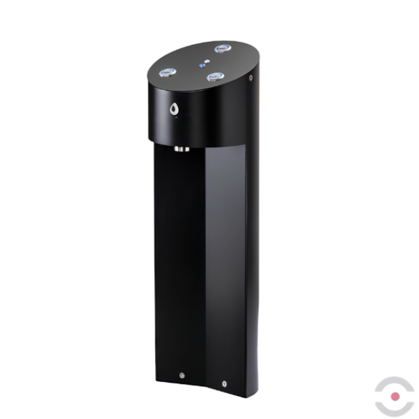 Dystrybutor wody pitnej Zdrojownia BLUTOWER BLACK 2P FIZZ, barowy, woda gazowana, chłodzona