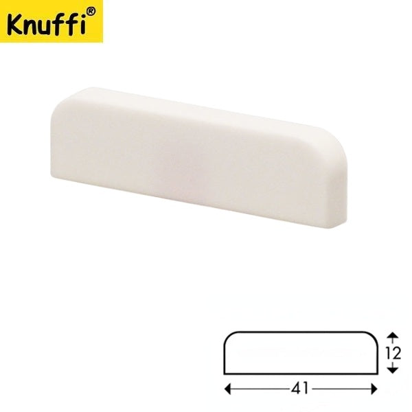 Zaślepka do profilu elastycznego Knuffi, typ F, biała, 2 szt.