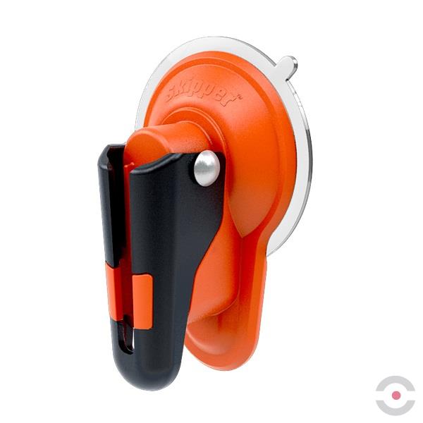 Uchwyt przyssawkowy do kasety lub taśmy, pomarańczowy