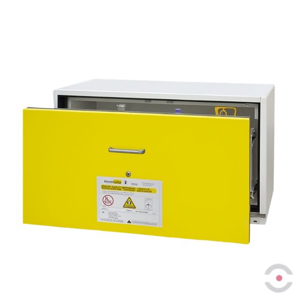 Szafa ognioodporna Topserw UNDER-90 L, 1 szuflada, blacha stalowa, drzwi żółte, AUS, 90 min