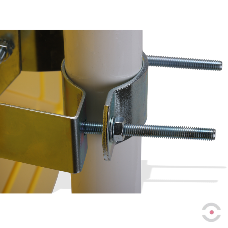 Lustro przemysłowe Dancop, Newton, 60*80 cm, akryl, żółto-czarne