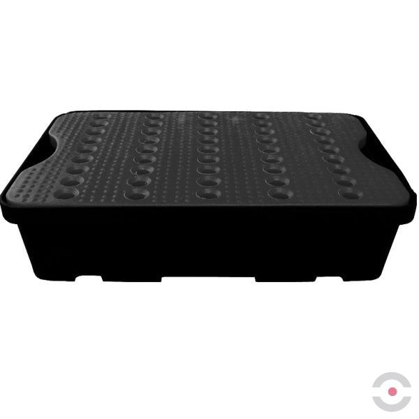 Wanienka wychwytowa polietylenowa Topserw 20 l, kratownica, czarny/czarny, MINI