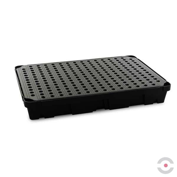Wanienka wychwytowa polietylenowa Topserw 100 l, kratownica, czarny/czarny, MINI