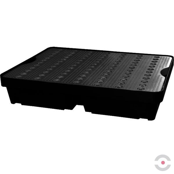 Wanienka wychwytowa polietylenowa Topserw 40 l, kratownica, czarny/czarny, MINI