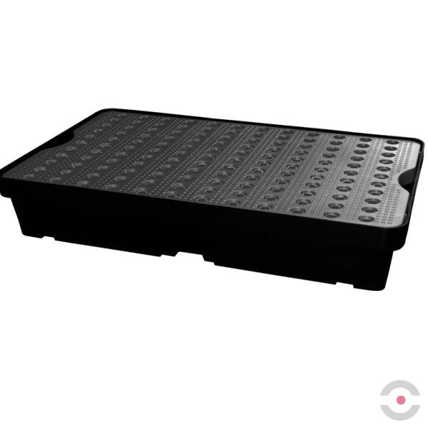 Wanienka wychwytowa polietylenowa Topserw 60 l, kratownica, czarny/czarny, MINI