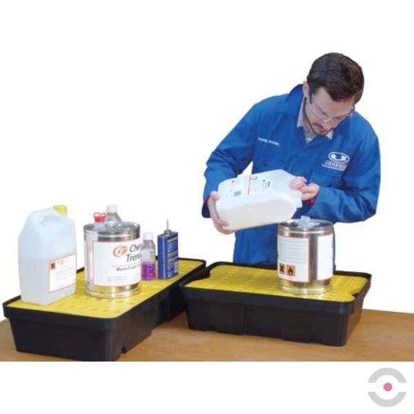 Wanienka wychwytowa polietylenowa Topserw 20 l, kratownica, czarny/żółty, MINI